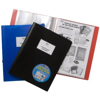 Image of Tiger 301462 80 A4 Pocket Flexi Display Book