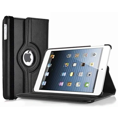 Image of Mobistar iPad Mini case, Case for 1/2/3, 360 Degree rotating Apple Cover with Multiple Viewing Angles (Black)