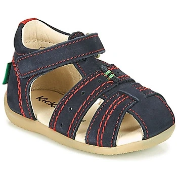Image of Kickers Baby Boys’ Bigbazar 2 Sandals, Blue (Marine Rouge 103), UK