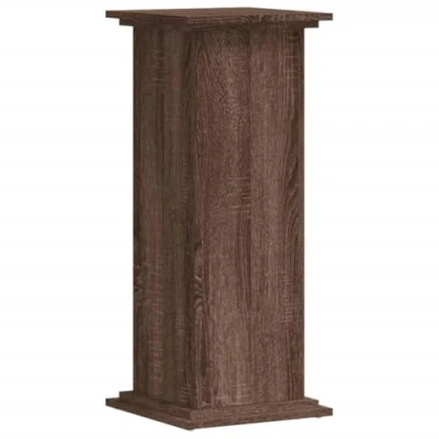 Image of vidaXL Plant Stand Brown Oak 33x33x80 cm Engineered Wood