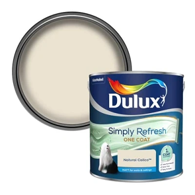 Image of Dulux Simply Refresh Matt Emulsion Paint Natural Calico 2.5L, 5382878