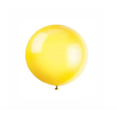 Image of Lemon Yellow Premium Latex Balloons (91cm) Pack of 6 Perfect for Parties &amp; Events