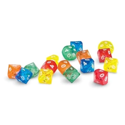 Image of Learning Resources 10 Sided Dice in Set of 72