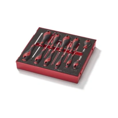 Image of Teng Tools 11 Piece Mixed Screwdriver Set (Flat, PH, PZ,) in EVA Tray TED911N