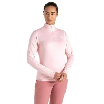 Image of Dare2B Womens Lowline Ii Lightweight Core Stretch Midlayer Sweater, Crystal Rose, 20 EU
