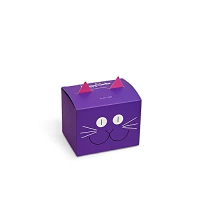 Image of Happy Socks Unisex 1 Pack Cat Gift Box Socks, Multicolor, 41 46