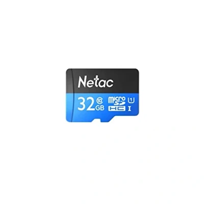 Image of NETAC P500 32GB UHS 1 U1 MICRO SDHC CARD + SD ADAPTOR, 80MB/S