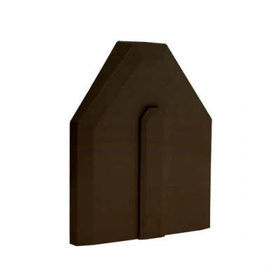 Image of Universal Glazing Bar End Cap Conservatory Roof Rafter Trim Brown