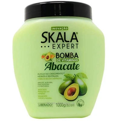 Image of Vitamin Boost for Hair Bomb Avocado Conditioning Cream Skala 1000ml Deeply Nourishing and Strengthening
