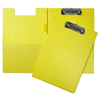 Image of Janrax A4 Yellow Foldover Clipboard