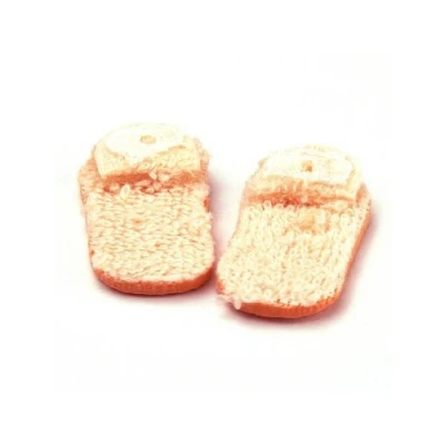 Image of MyTinyWorld 2 x Dolls House Miniature Pair of Ladies Carpet Slippers