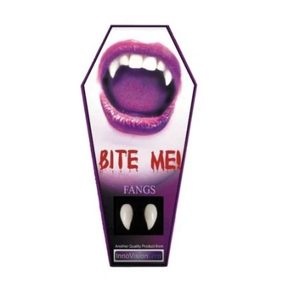 Image of InnoVision Vampire Teeth Fangs for Halloween, Custom Fit, Reusable, Ideal Adult Costume, Cosplay, Dracula Fake Fangs, False
