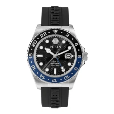Image of Philipp Plein Gmt i Challenger Mens Black Watch PWYBA0123 Silicone One Size