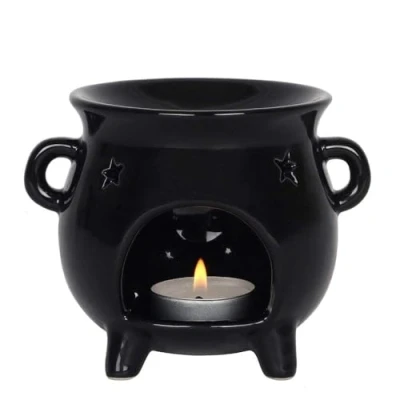 Image of Spirit of Equinox Oil Burner, Black, 10 cms