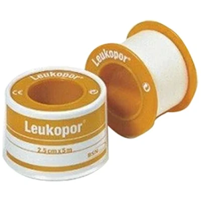 Image of Leukopor Hypo Allergenic Surgical Tape 2.5cm x 5m x6
