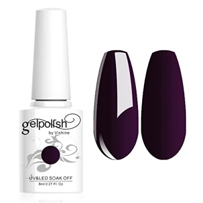 Image of Vishine 8ml Gelpolish UV LED Soak Off Varnish Color Gel Nail Polish Manicure Salon Plum #1417