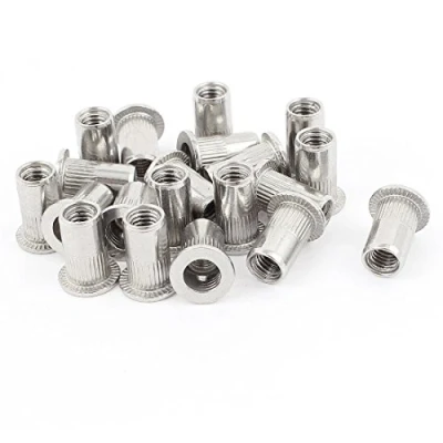 Image of Veda 25 pcs of M8 Threaded Aluminum Rivet Nut Rivnut Insert Nutsert 8mm