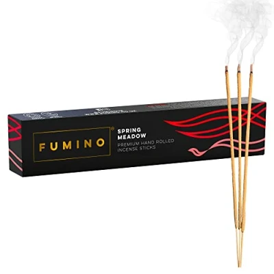 Image of Fumino® Spring Meadow Fresh Handmade Incense sticks 14 per Box (15g) Masala Agarbatti Joss Scent Fragrance for Relaxation and Meditation, Home House Décor