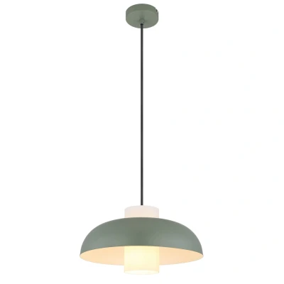 Image of Globo Hanging light Lowe, green matt, Ø 38 cm, metal