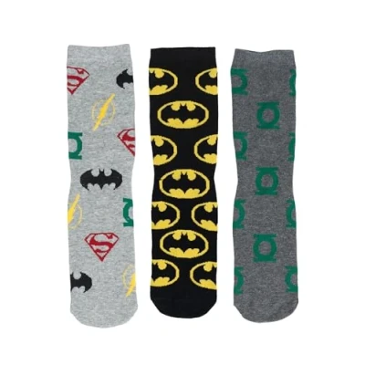 Image of United Labels DC Comics Justice League Socks for Men Men&#039;s Trainer Stockings 40 45 (Pack of 5), multicoloured,