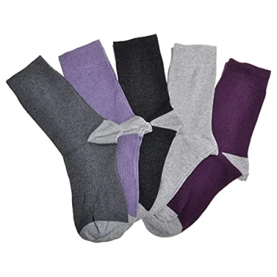 Image of 5 pairs of Ladies Socks Cotton Rich with Arch Support