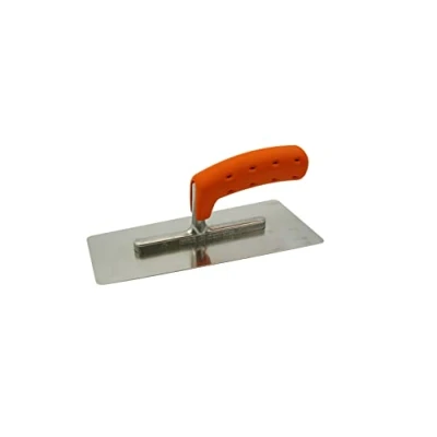 Image of SOLID 80mm/200mm Stainless Steel Venetian Plastering Rendering Finishing Trowel Soft Grip