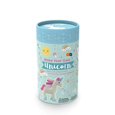 Image of Buddy &amp; Barney Make Your own Unicorn Sewing Craft Kit for Kids. Sew Very Plush Toy.