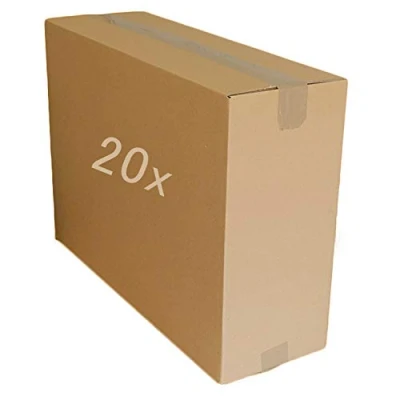 Image of OFFICE CENTRE 20 x Large Strong Cardboard Boxes Multi Size Postal House Moving Cartons 21&#039;&#039; 8&#039;&#039; 16&#039;&#039;