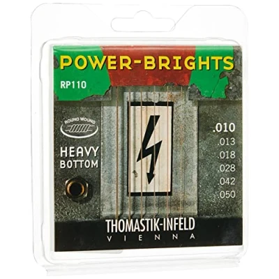 Image of Thomastik Saiten für E Gitarre Power Brights Series Heavy Bottom Satz RP110 Medium Light .010 .050w