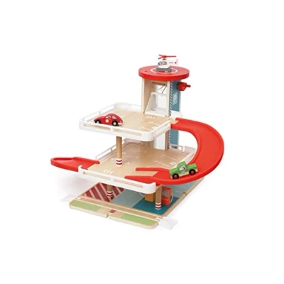 Image of Scratch 276181085 Toy Garage with Lots of Accessories, Car Garage, Workshop Made Wood, from 3 Years