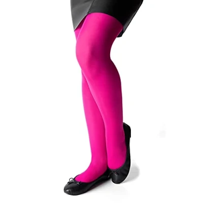 Image of Romartex Girls Kids Opaque 70 Denier Microfibre Tights, 3 4 years, pink