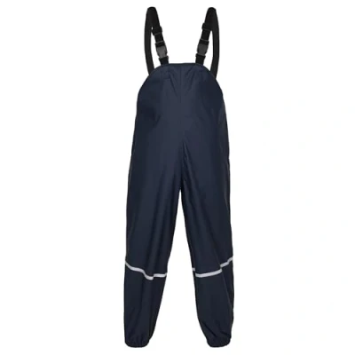 Image of Fort Splashflex Bib &#039;N&#039; Brace Navy 11 12 Years Waterproof Kids Overalls Adjustable Braces Windproof and Suits for Children