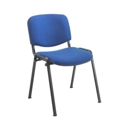 Image of Club Stacking Chair Fabric Black Frame Royal Blue CH0500RB
