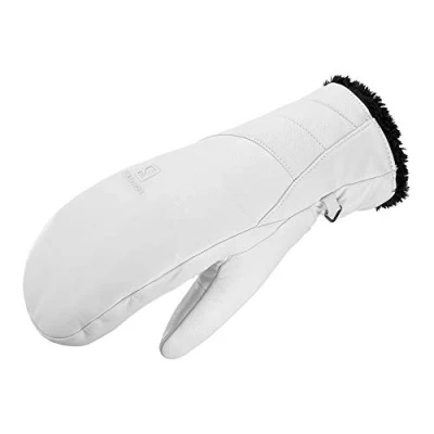 Image of SALOMON Comfortable Running/Hiking Gloves for Women Native Mitten W, White, XS, LC1234800