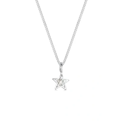 Image of Elli Necklace Star Crystal 925 Sterling Silver