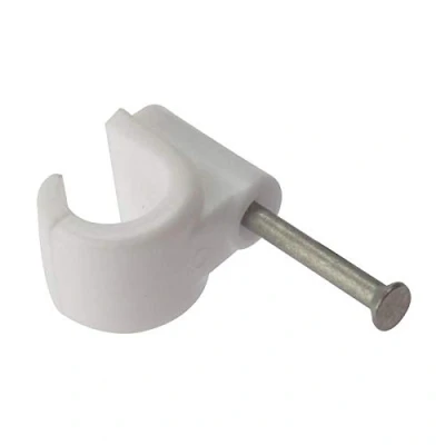 Image of ForgeFix Pipe Clip Hardened Masonry Nail 11mm White Box 100