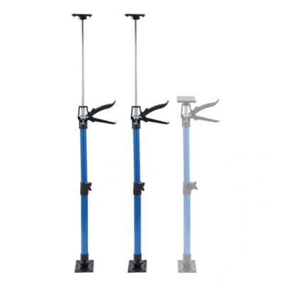 Image of TOPWAY Telescopic Drywall Support Props 50 115cm Set of 2 Steel Quick Adjustable Pole Extension Rod, Supports Up to 30kg, Construction Tools for Cabinet Ceiling Door Frame Strut