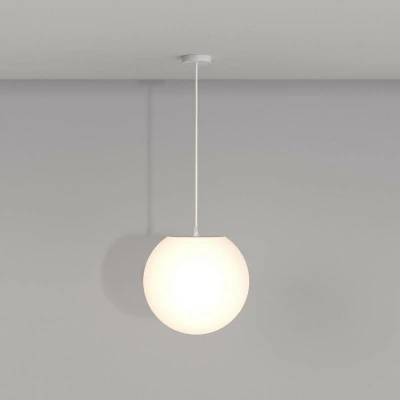 Image of Maytoni Erda Outdoor Globe Ceiling Light White E27 IP54