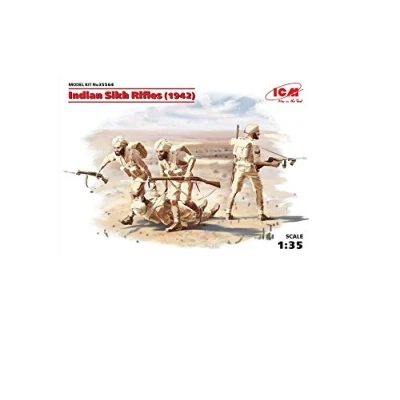Image of ICM ICM35564 1:35 Indian Sikh Rifles (1944) 4 Figs, black