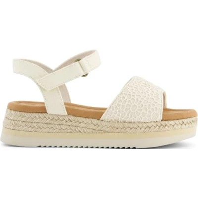 Image of TOMS Diana Wedge Sandal, Natural, 5 UK