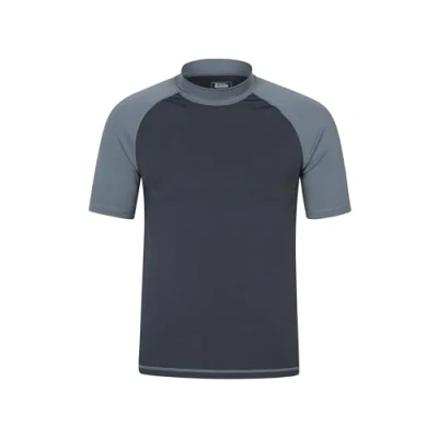 Image of Mountain Warehouse Mens UV Rash Vest UPF50+ Protection Guard, Lightweight, Quick Drying Top, Stretch Fabric, Flat Seams for Swimming &amp; Under A Wetsuit, Dark Grey, XXL