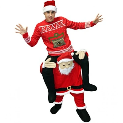 Image of Morph MCPBSA Claus Fancy Dress Piggyback Costume, Santa, One Size