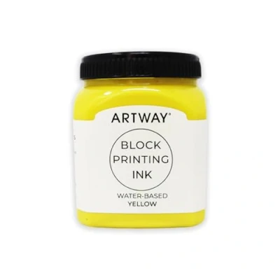 Image of Artway Premium Block Printing Ink 250ml Yellow Ideal for Relief, and Lino Printmaking