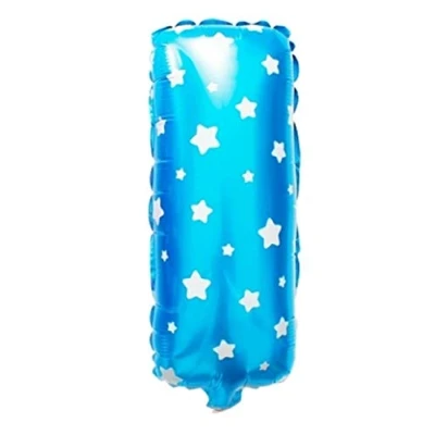 Image of 16&quot; Blue Letter I Foil Balloons Air Filled Self Inflating Birthday Anniversary Wedding Party Banner Decorations