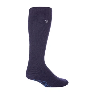 Image of HEAT HOLDERS Mens Slipper Thermal Socks Size 6 11 uk 39 45 eur (Deep Blue)