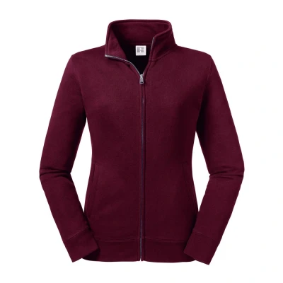 Image of Russell Athletic Womens/Ladies Authentic Sweat Jacket (Burgundy) Size X Small