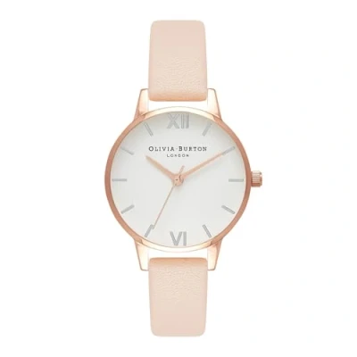Image of Olivia Burton Analogue Quartz Watch for Women with Blush Leather Strap OB16MDW21