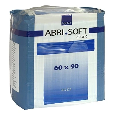 Image of ABENA Abri Soft Classic Disposable Incontinence Bed Pads, Eco Labelled Underpads, Leak Protection, &amp; Secure Protectors For 60x90cm, 2200ml Absorbency, 25PK