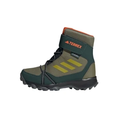 Image of adidas Performance Terrex SNOW CF R.RDY Unisex Winter boots for kids, Size: 10K, Focus olive/pulse olive/impact orange Imitation leather/ textile