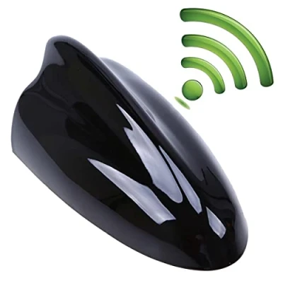 Image of Shark Fin Antenna Possbay Car Aerial Universal AM/FM Radio Signal For Auto SUV Truck Van with Adhesive